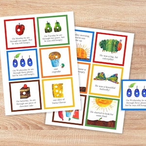 Very Hungry Caterpillar - Food Tags - Food Labels - Birthday Party - Baby Shower image 1