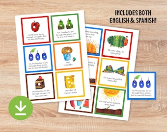 Very Hungry Caterpillar - Food Tags - Food Labels - Birthday Party - Baby Shower