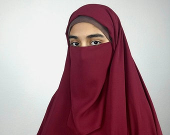 Chiffon Half Niqabs (3 sizes)