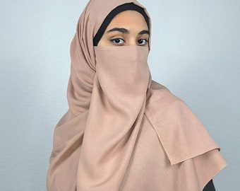 Rayon Viscose Half Niqabs (Available in Short)
