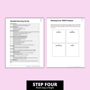 Printable Prom Checklists, High School Prom Planning Checklist, Prom ...