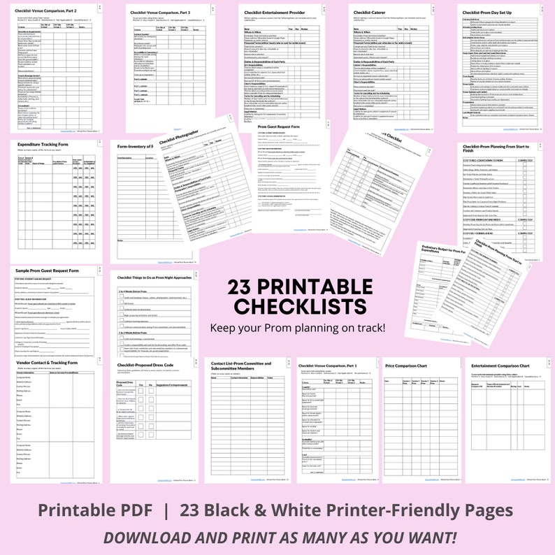 High school prom planning handbook, prom planning checklists, prom planner, prom sponsor tips, how to plan a prom, prom event planner, high school prom, prom checklist