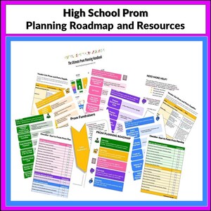 High school prom planning handbook, prom planning checklists, prom planner, prom sponsor tips, how to plan a prom, prom event planner, high school prom, prom checklist