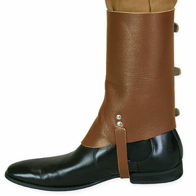 Medieval Gaiter Armor Military Shoe Boot Cover Leather Half Etsy