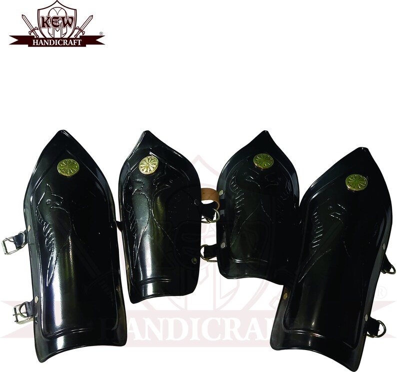 Medieval Knight Crusader Gothic Leg Guard Bracer Armor Set Spartan 18