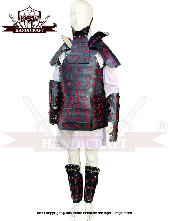 Full Samurai Armor Leather Armor for LARP and Cosplay1 Etsy