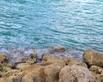 Ocean Photography, Beach Digital Art, Atlantic Ocean Vertical  Download, Scenic Nautical Nature Photo, Home Decor, Wall Art