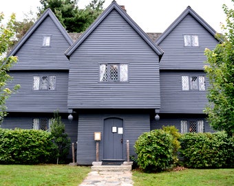 The Witch House Salem Massachusetts, Professional Digital Image, Architectural Structure Digital Download, Scenic Home Building Decor