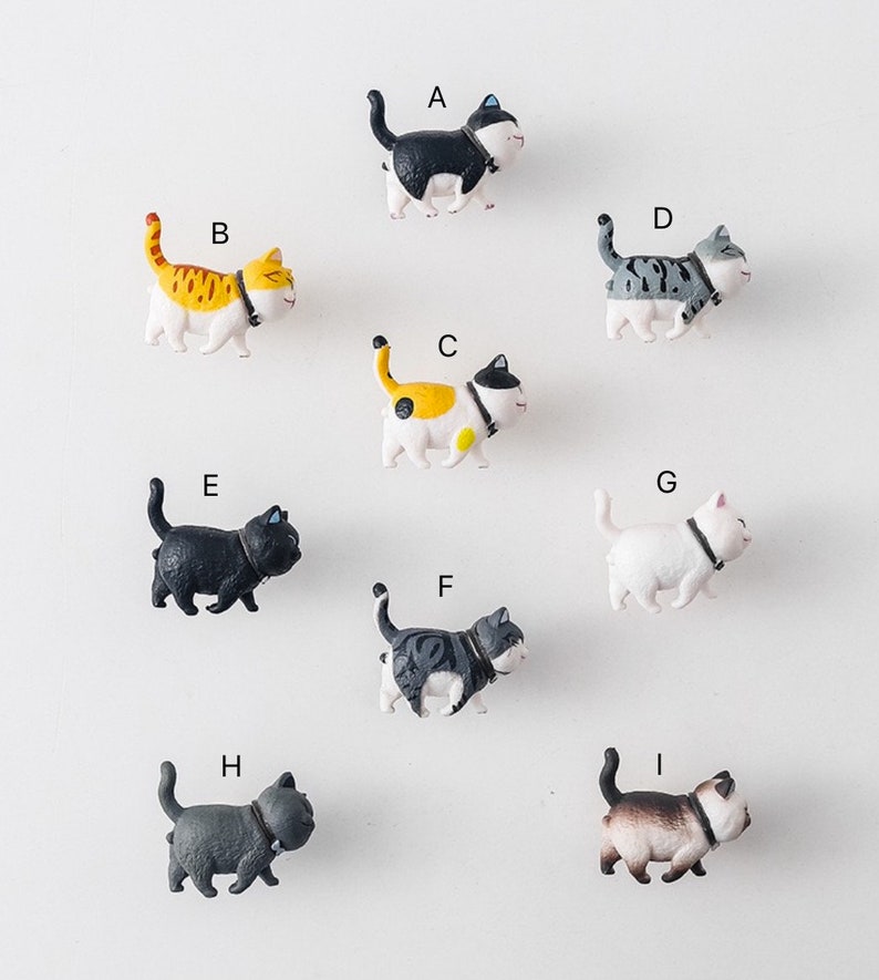 Cute Cat Drawer Knobs Wall Hooks Dresser Knobs Door Etsy