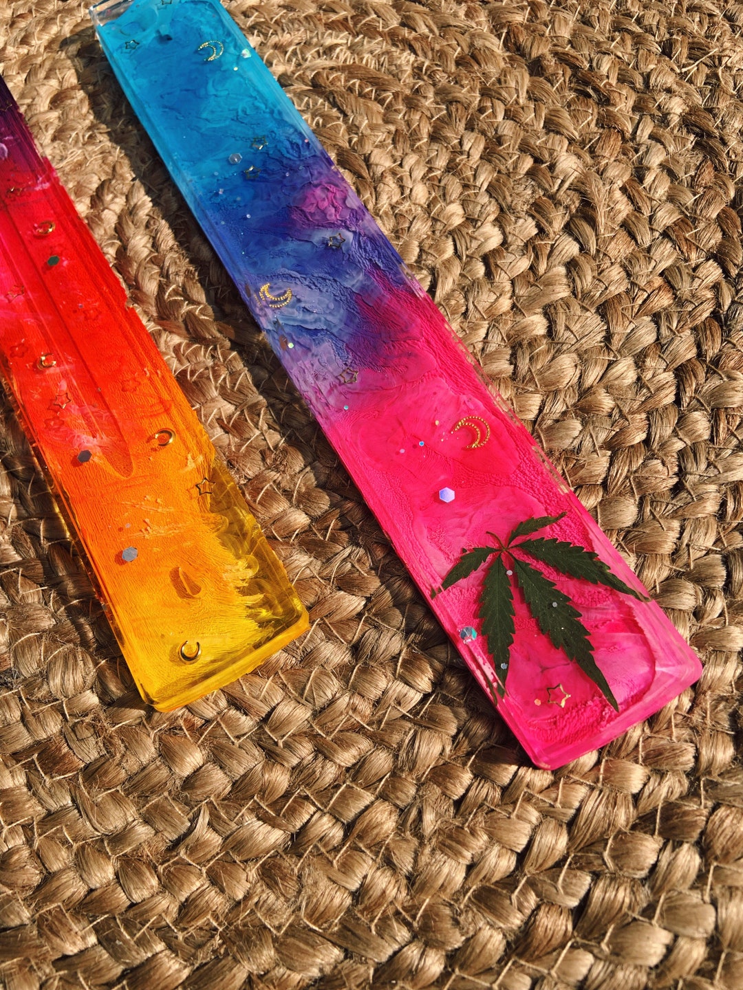 Made to Order Custom Hemp Leaf Incense Holders Real Leaf Smoking