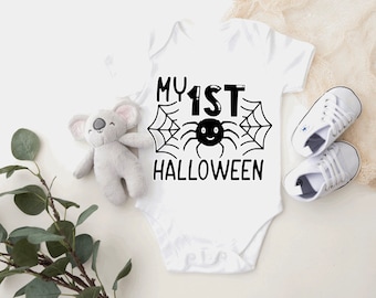 My first Halloween Onesie, Baby's First Halloween Onesie, Halloween Baby Clothes, Spooky Baby Onesie, Bodysuit, Funny Baby Halloween Gift