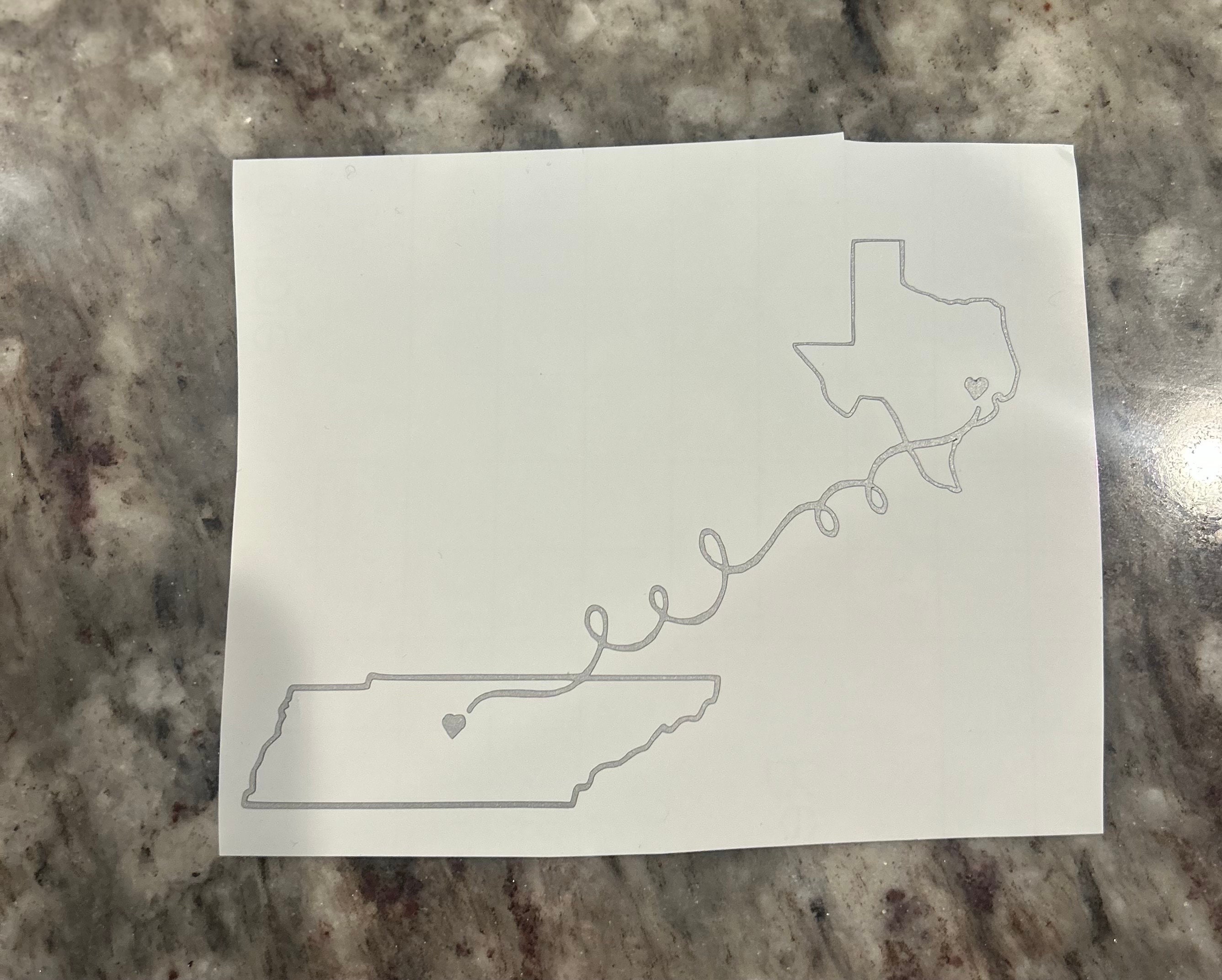Distance Decal, Distance Between Friends, Distance Between Family ...