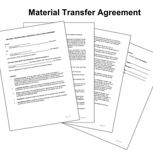 Material Transfer Agreement - Drafted to a Professional Standard, Editable & Ready to use - Instant Download