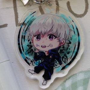 Encanto acrílico, llavero anime, encanto anime, decoración, llavero jjk, llavero kawaii, llavero kawaii, llavero acrílico, anime shoen,