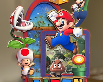 topper pastel inspirado mario