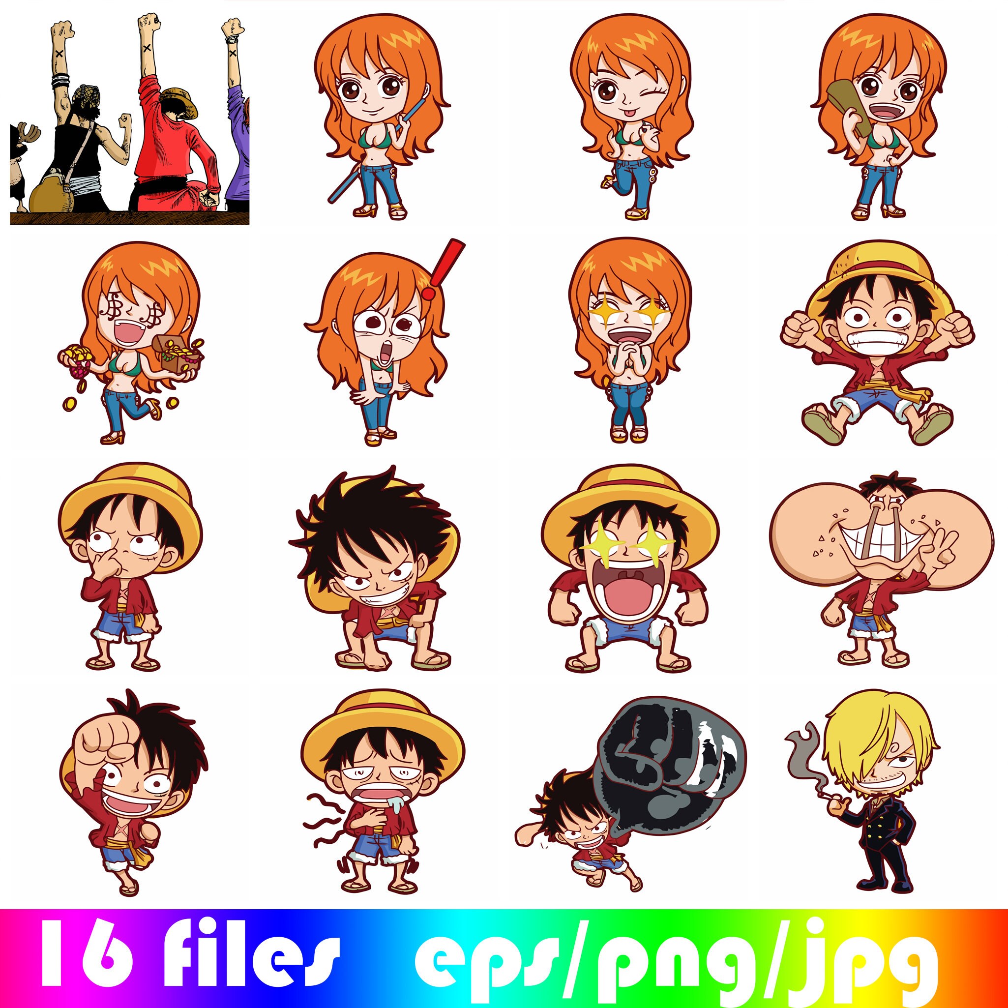 One Piece Vector Etsy Denmark