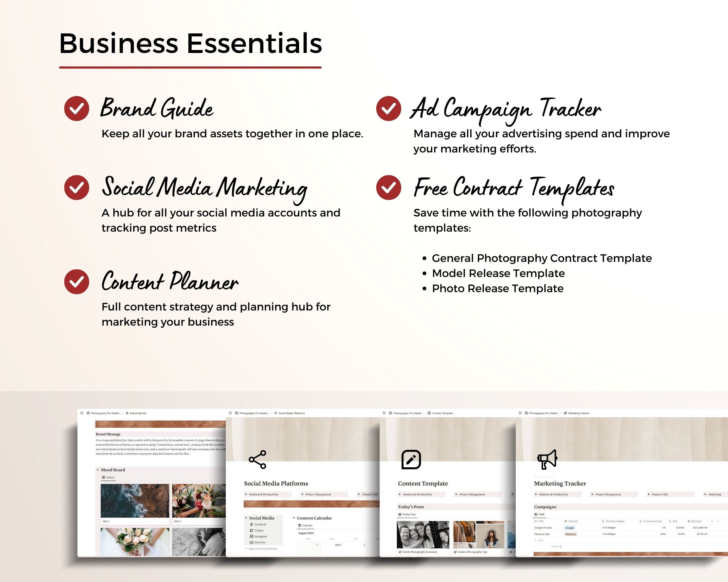 Notion Template Bundle: Photography Business Planner & Client Portal ...