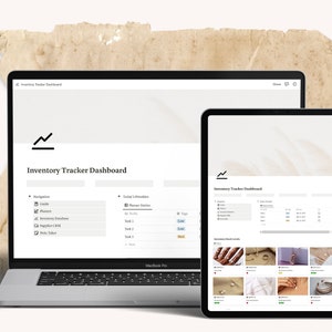 Notion Inventory Managment | Ecommerce Notion Template | Notion Business Template
