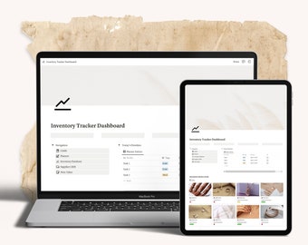 Notion Inventory Managment | Ecommerce Notion Template | Notion Business Template