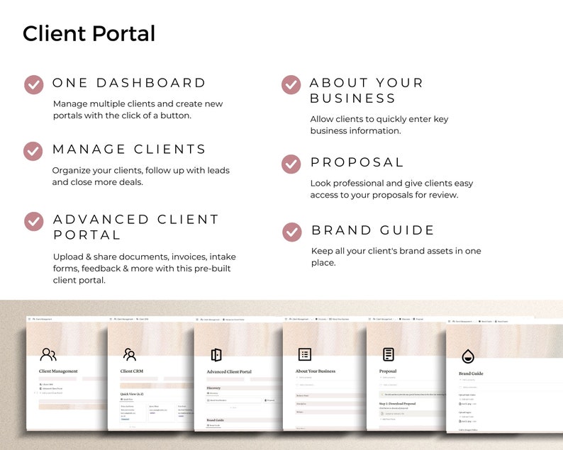 Notion Template Bundle: Photography Business Planner & Client Portal ...