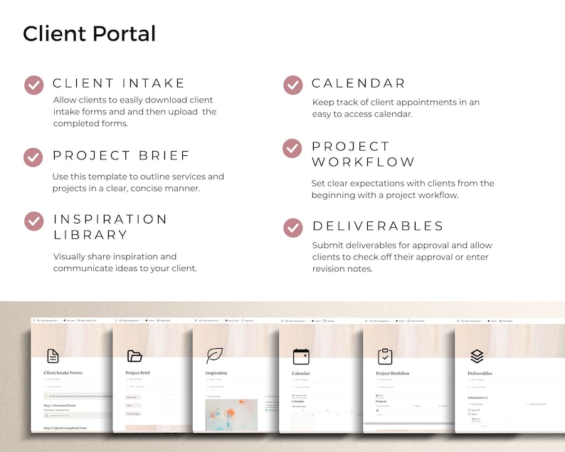 Notion Template Bundle: Photography Business Planner & Client Portal ...