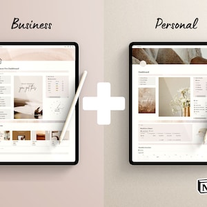 Notion Bundle, Notion Business Template and Notion Planner Template Personal, Aesthetic Notion template Work and Life