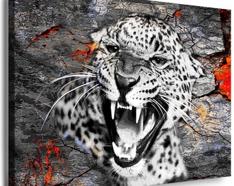 Bild  Kunstdrucke / JuliartBilder mit Keilrahmen  Leopard