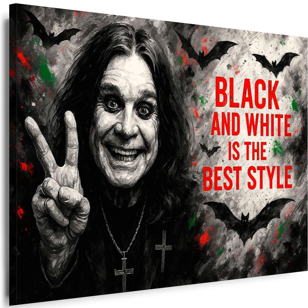 Ozzy Osbourne Musik Poster - Leinwand Druck Wanddekoration 20x30 Cm Für Musikfans