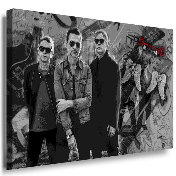 Bilder Kunstdrucke Wanddeko mit Keilrahmen Depeche Mode Musiklegende 2023  cm xxl  Leinwandbild