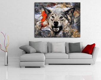 Bild  Kunstdrucke / JuliartBilder mit Keilrahmen  Wolf