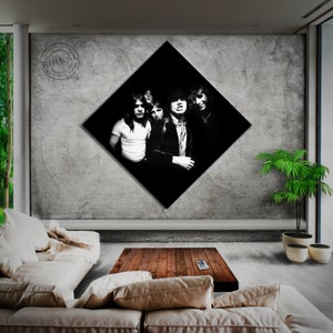 ACDC Hard-Rock-Band Musik Rombbild Kunstdrucke Doart&More mit Keilrahmen xxl  Leinwandbild