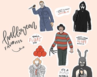 Ensemble d'autocollants Favoris d'Halloween