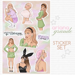 Op Ariana Grande geïnspireerde stickerset