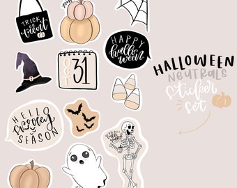 Ensemble d’autocollants neutres d’Halloween