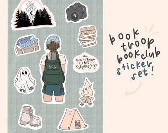 Ensemble d'autocollants The Book Troop Book Club