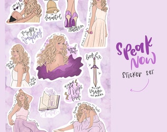 Speak Now Sticker Set