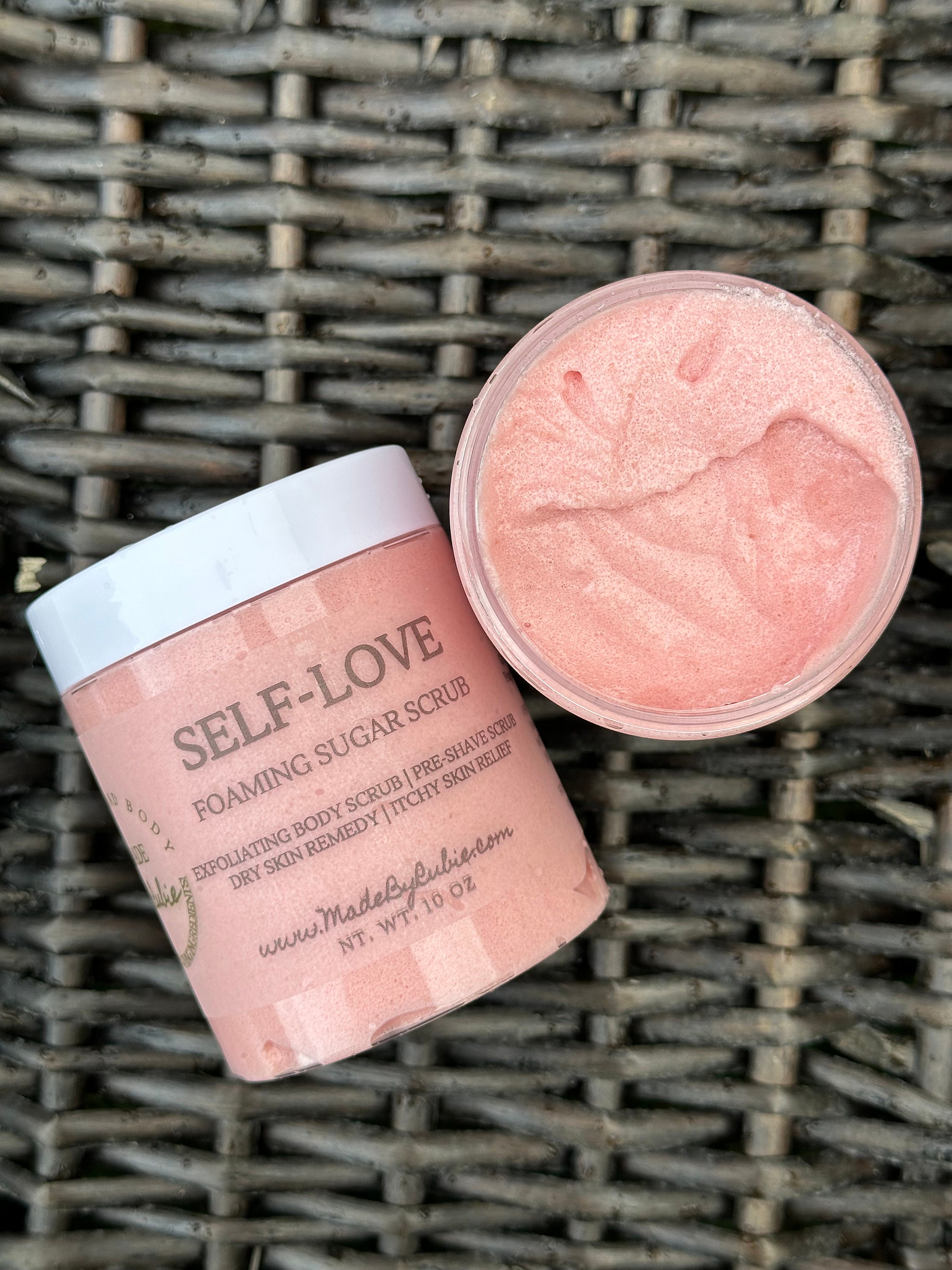 Selflove Foaming Sugar Scrub Exfoliating Scrub Razor Bumps Remedy Dry