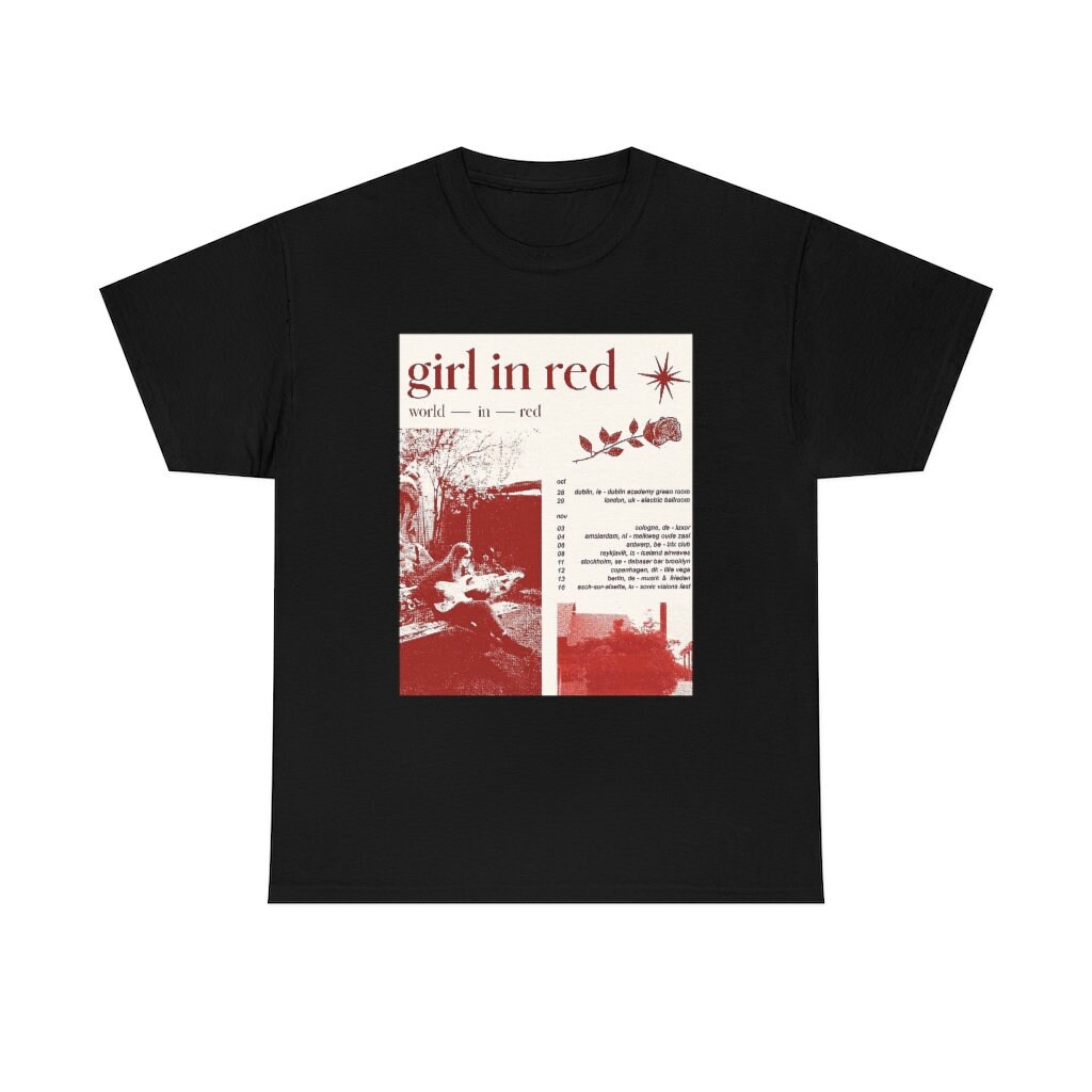 Girl In Red Tour TShirt sold by White SKU 24060992 Printerval