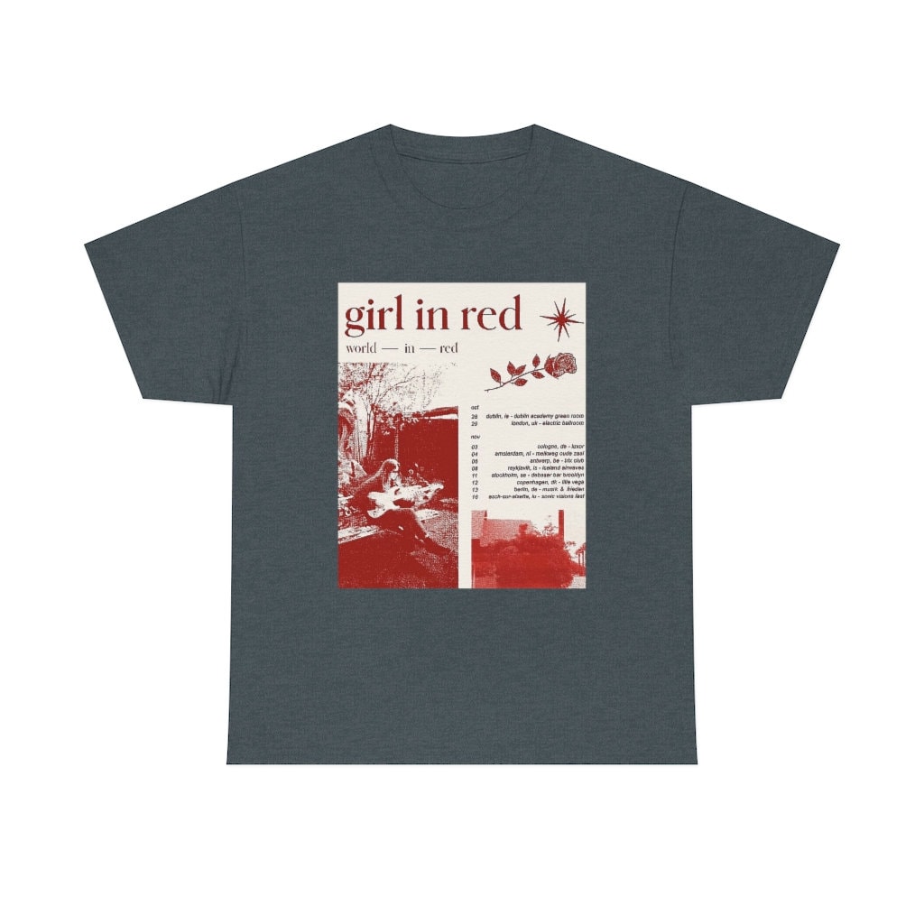 Girl In Red Tour TShirt sold by White SKU 24060992 Printerval