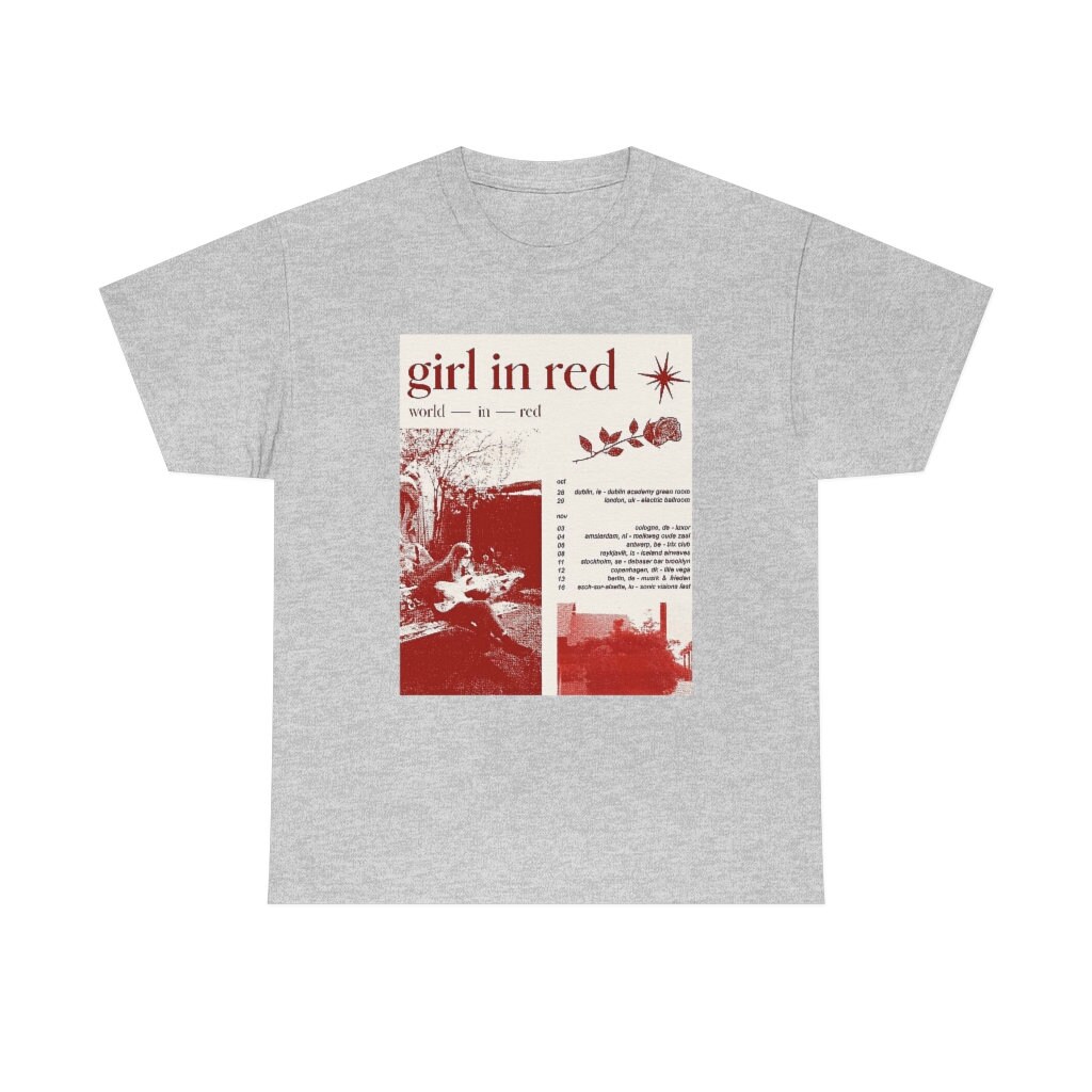 Girl In Red Tour TShirt sold by White SKU 24060992 Printerval