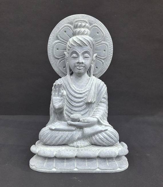 石仏像/大理石像/仏像/室内装飾品/仏像/瞑想像/コレクション像/石彫刻 