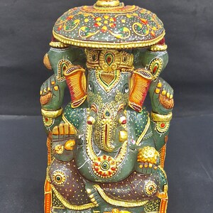 Home Decor Jade Ganesha Statue, Lord Ganesha Idol In Green Jade, Natural Green Jade Gemstone Statue, Gemstone Ganesha Figurine,Handmade Idol