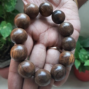 Wild Agarwood Bracelet - Grade AAA/ Wood Grain Flower, Agarwood Bracelet ,Agarwood Bracelet From Assam,India
