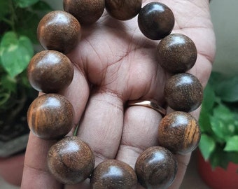 Wild Agarwood Bracelet - Grade AAA/ Wood Grain Flower, Agarwood Bracelet ,Agarwood Bracelet From Assam,India