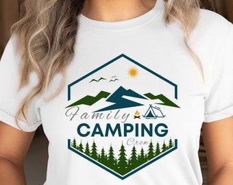 Family Camping Crew Shirts, Camping Shirt Gift For Family Trip, Camping Mountain Shirt, Camper Shirt, Camp Life Shirt, Matching Camping Tee