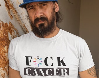 F*CK Cancer Shirt | Cancer Survivor Shirt | Cancer Warrior Shirt | Chemo Gift | Cancer Awareness T-Shirt | Breast Cancer Support Gift