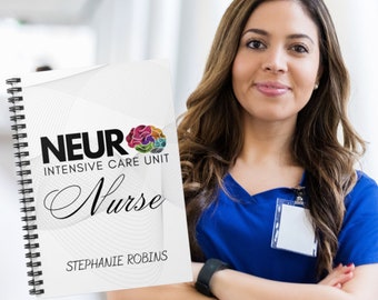Personalized Neuro ICU Nurse Gift, Neuro ICU Nurse Notebook, Neuro Nurse Journal, Student Nurse Gift, Nurse Manager Gift, Nurse Notes