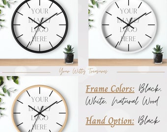 Custom Wall Clock, Personalized Wall Clock Gift, Company Logo, New Job Gift, Your Text Here Clock, Personalized Client Gifts, Business Logo