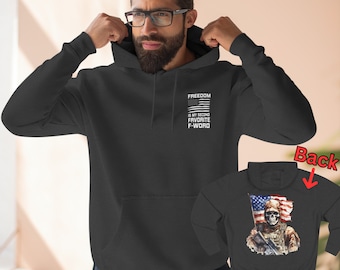 Patriotic Sweater, Military Inspired Freedom Hoodie, USA Freedom Patriotic Apparel, Proud American Patriot Sweater, Patriot Pullover Hoodie