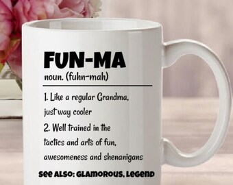 Grandma Definition Mug, Funma Grandma Gifts, Best Grandma Coffee Mug, Handpicked For Earth Grandma Cup, New Grandma Gift, Grandma Est 2024